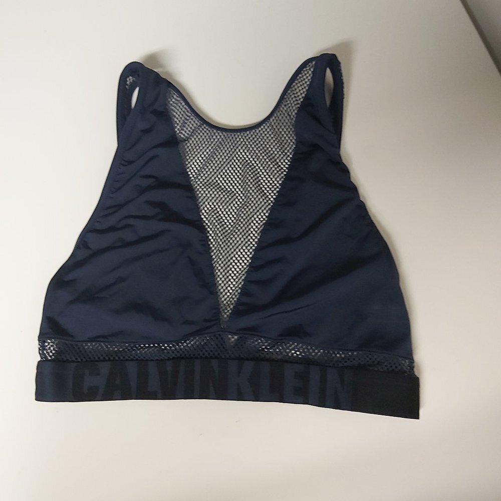 Calvin Klein navy blue sportsbra, size small (S)